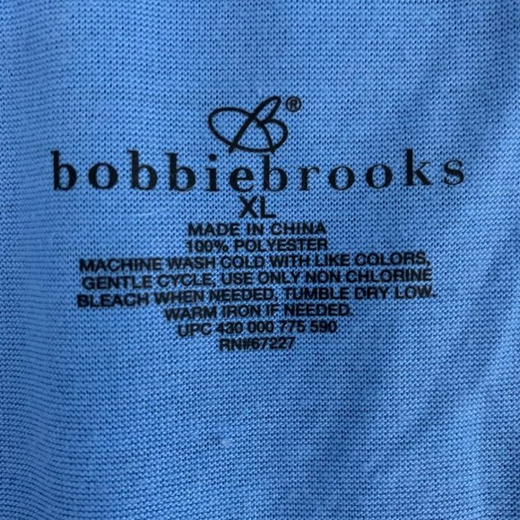 Bobbie Brooks XL Blue Top Cold Shoulder Sleeveless - Picture 5 of 5